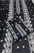 Bareeze Lawn 2pc Embroidery black colour