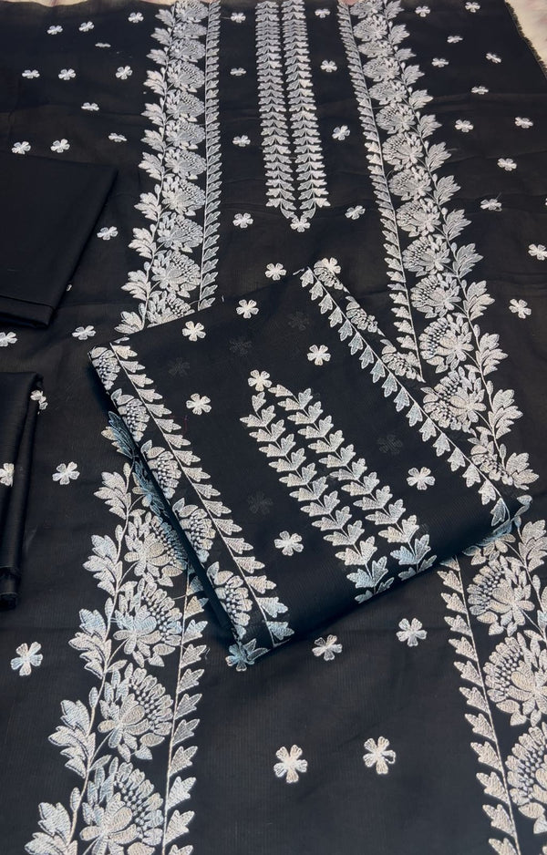 Bareeze Lawn 2pc Embroidery black colour